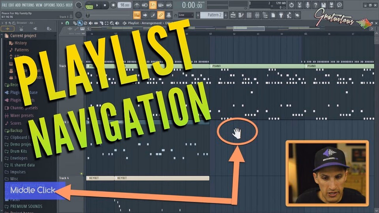 Navigate FL Studio Playlist EASY