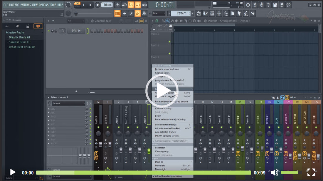 Add Plugin to All Mixer Tracks in FL Studio
