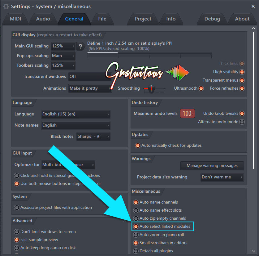 Auto select linked modules
allows you to keep multiple plugins open in FL Studio