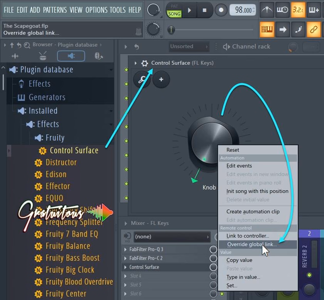 Link One Knob to Multiple VST Parameters in FL Studio