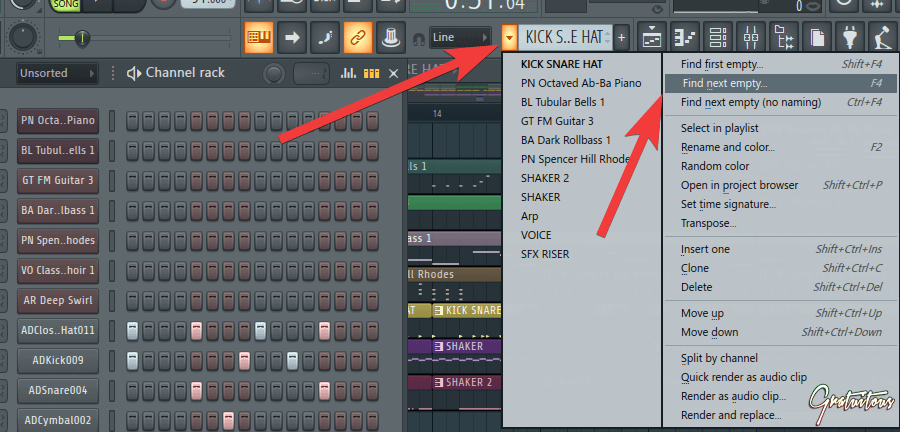 fl studio shortcuts