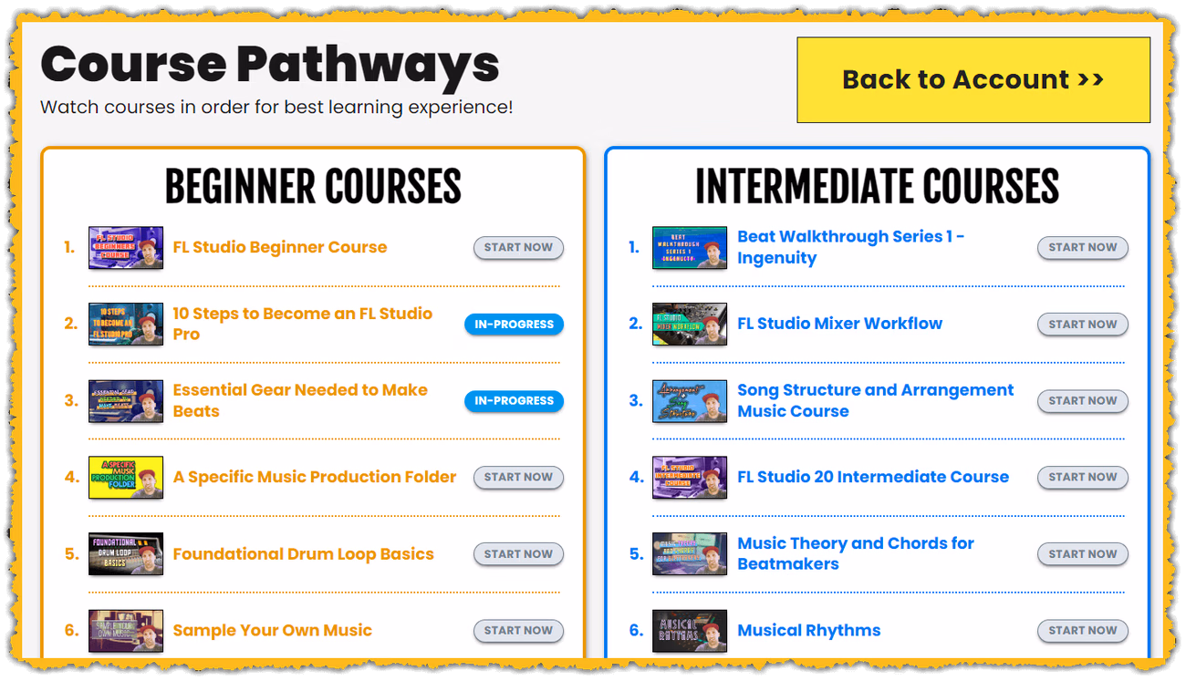 Course Pathways — the FL Studio training curriculum by GratuiTous