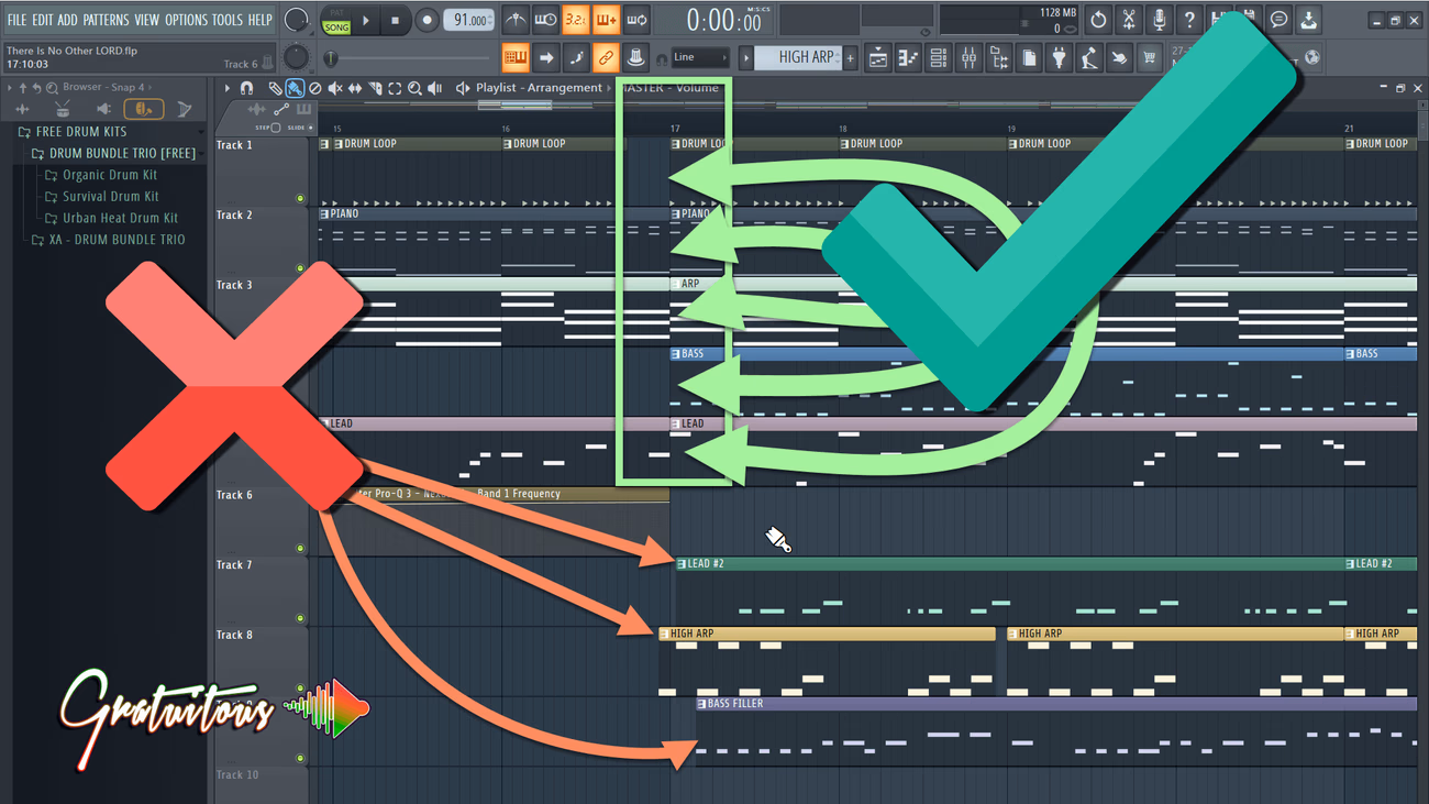 Never Nudge Playlist Patterns in FL Studio