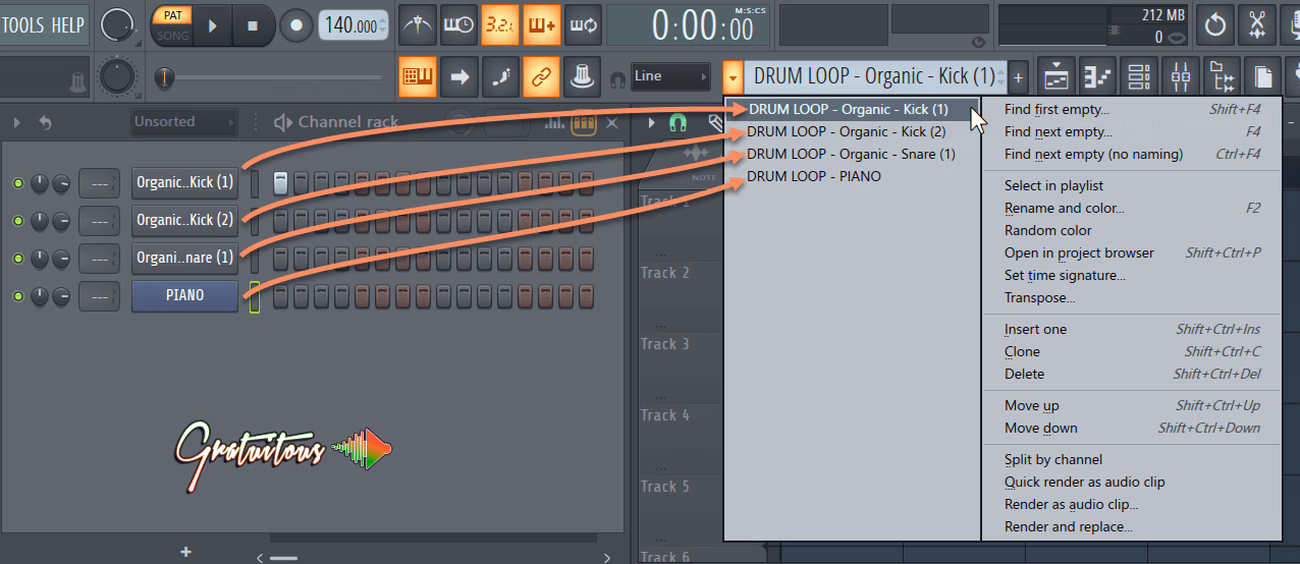 Split by Channel in FL Studio