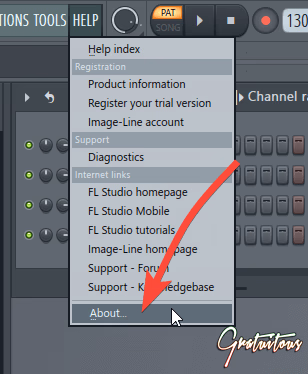 Go to Help -> About to unlock FL Studio from the Trial Version