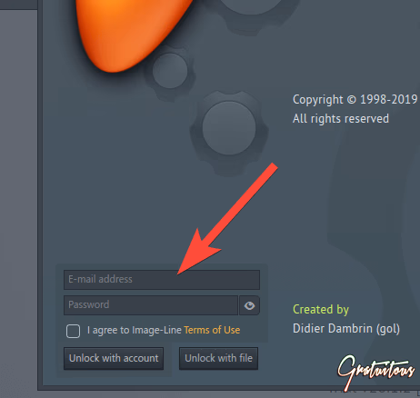 Enter your Image-Line Account Details to Unlock FL Studio from the Trial Version
