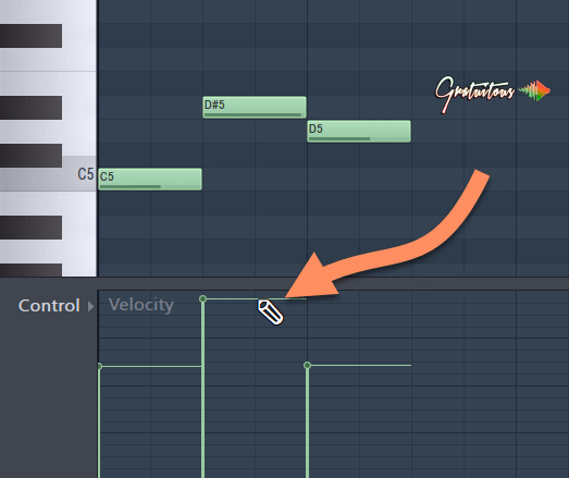 Turn down note with velocity instead of using compression or limiter with MIDI Note.