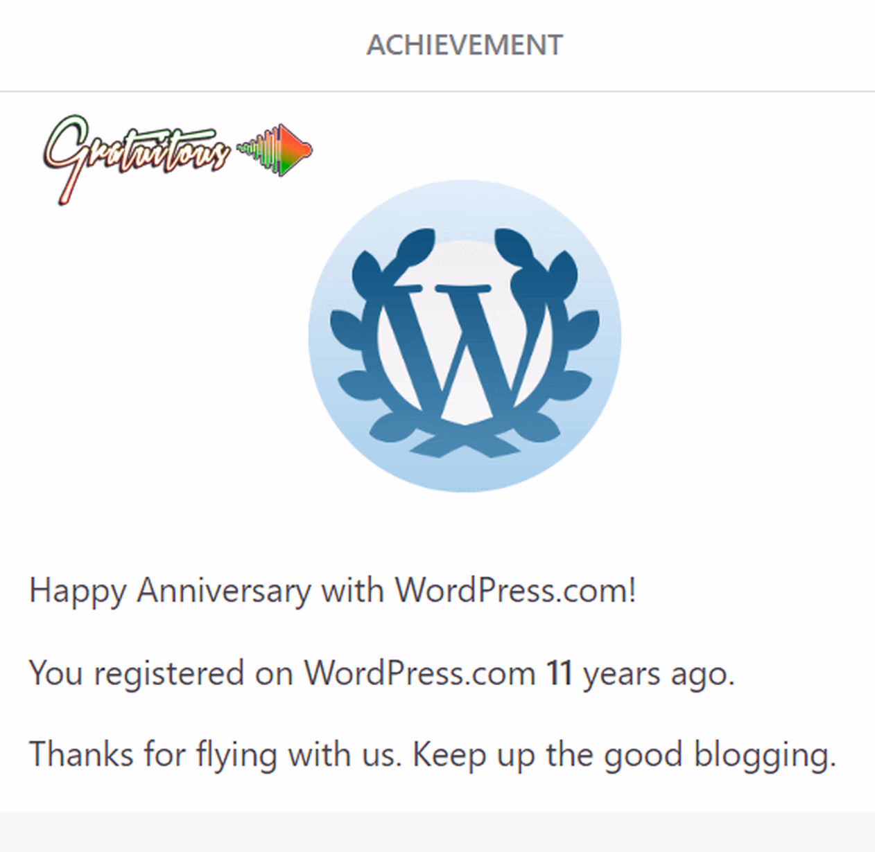 11 Year Anniversary Blogging (with WordPress!)